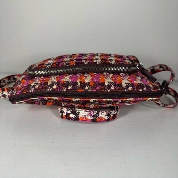 Vera Bradley Houndstooth Tweed Little Hipster Crossbody Medium Organizer Bag - Picture 6 of 13